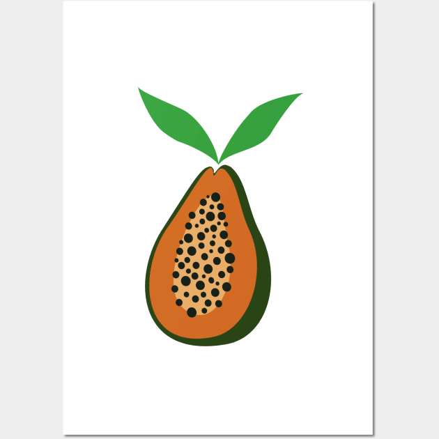 Papaya Wall Art by Janremi